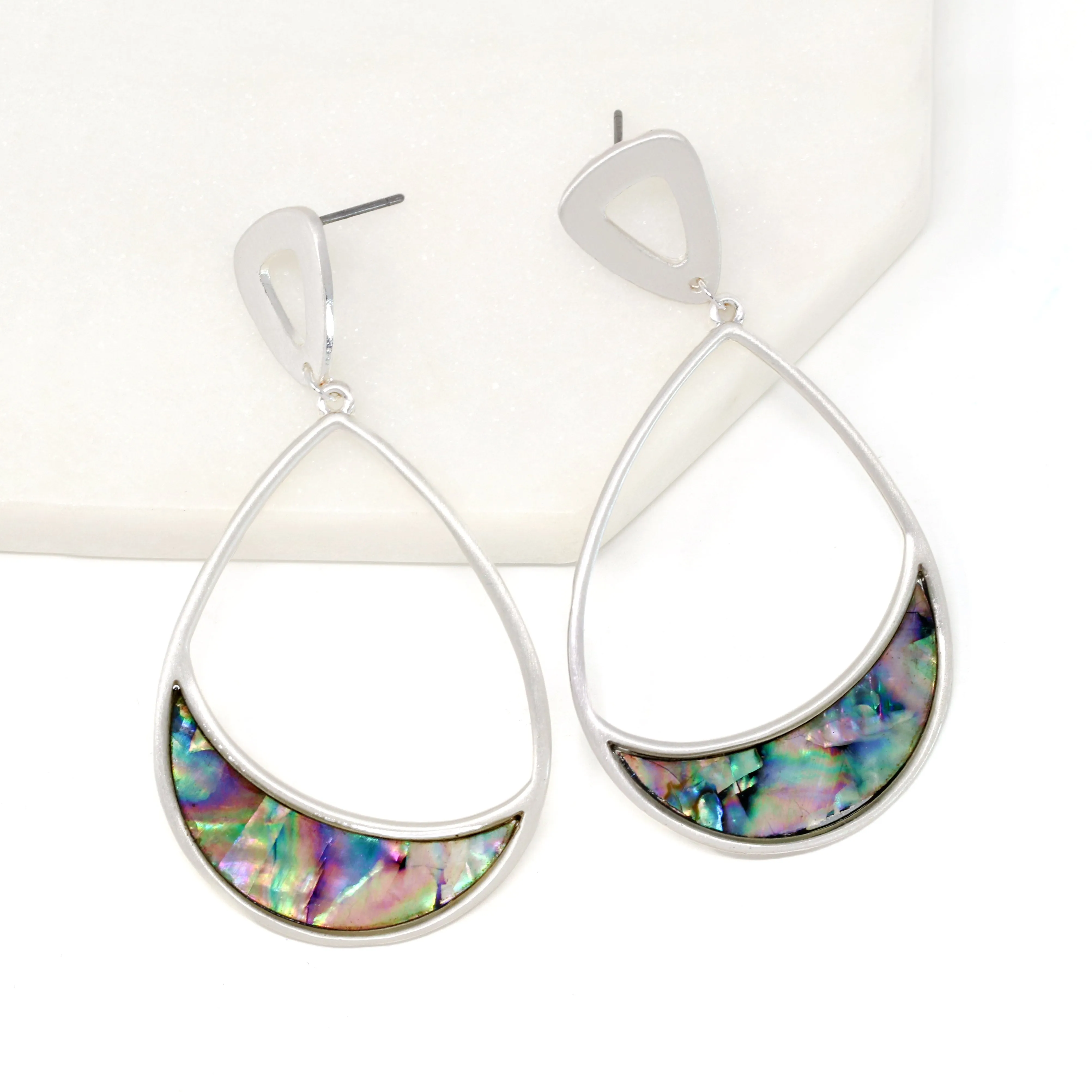 Abalone Teardrop Earrings