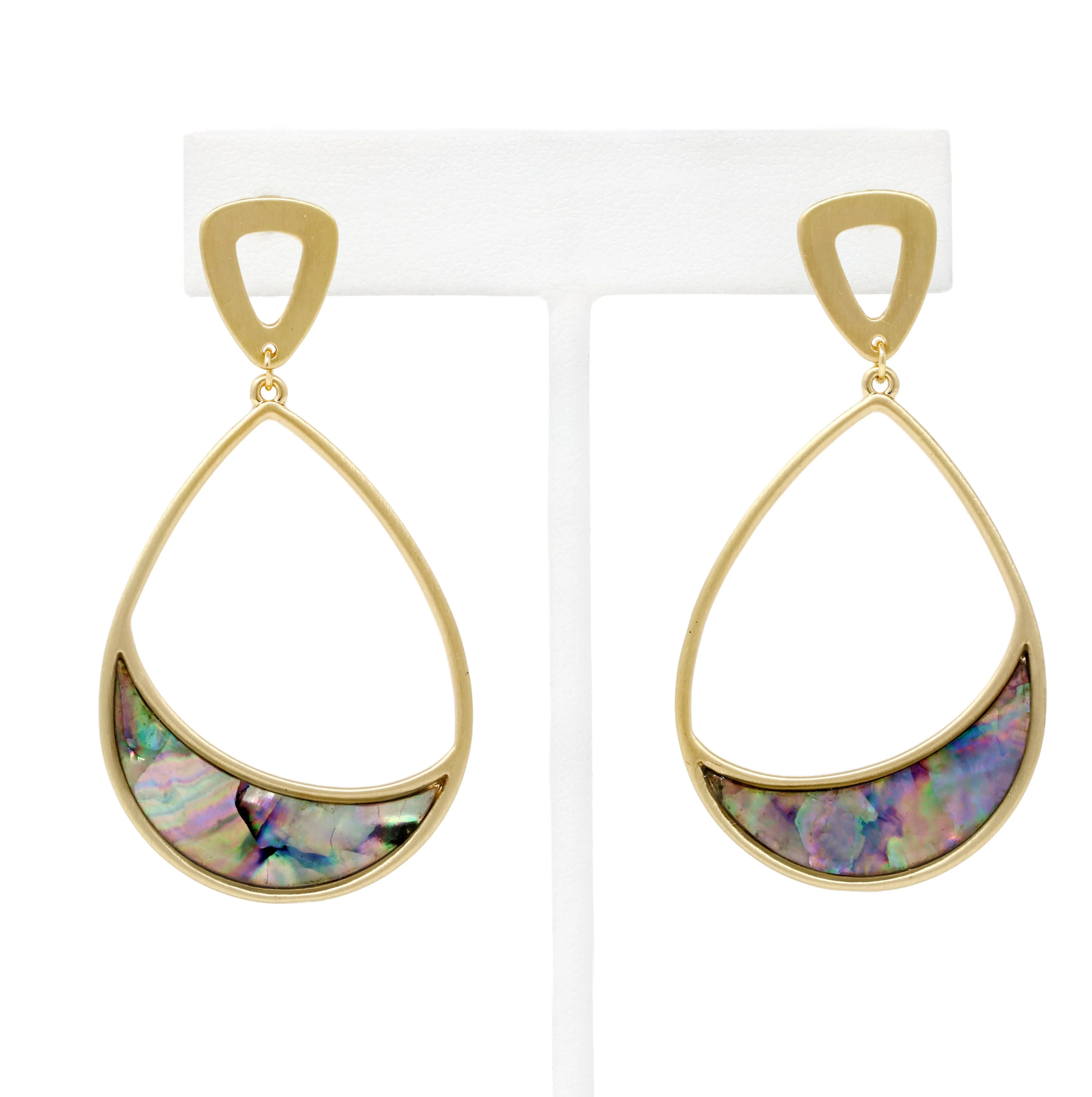 Abalone Teardrop Earrings