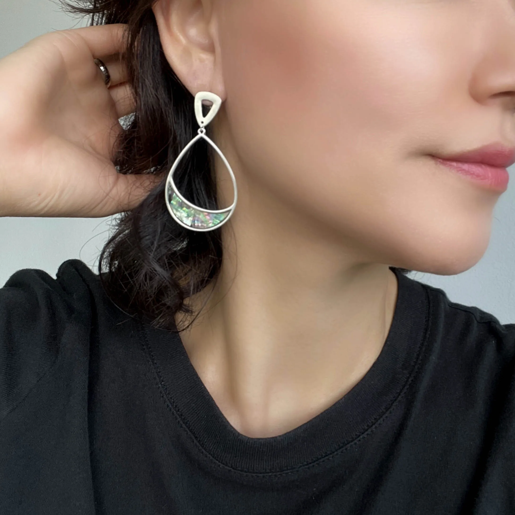 Abalone Teardrop Earrings