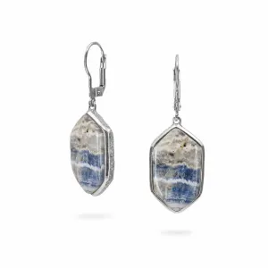 Blue Scheelite Drop Earrings