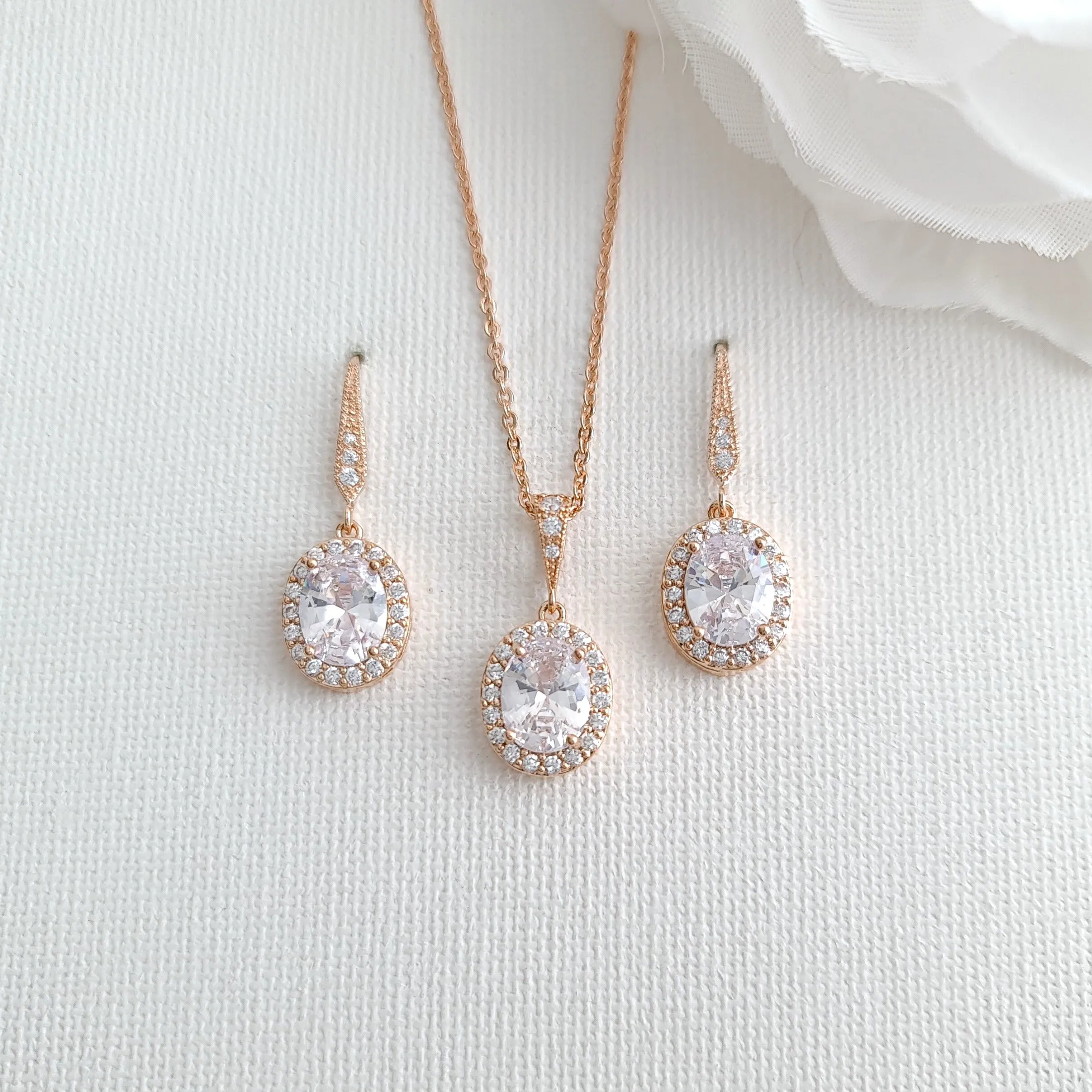 Bridal Party Jewelry Set Gold-Emily