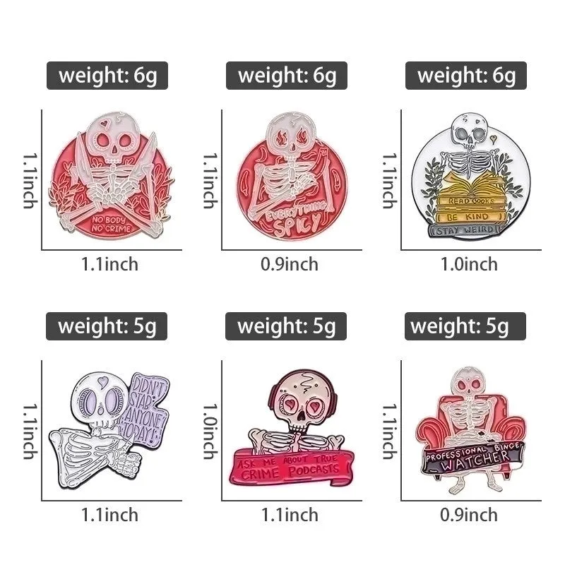 Cartoon Style Classic Style Cross Pumpkin Skull Alloy Stamping Stoving Varnish Plating Unisex Brooches