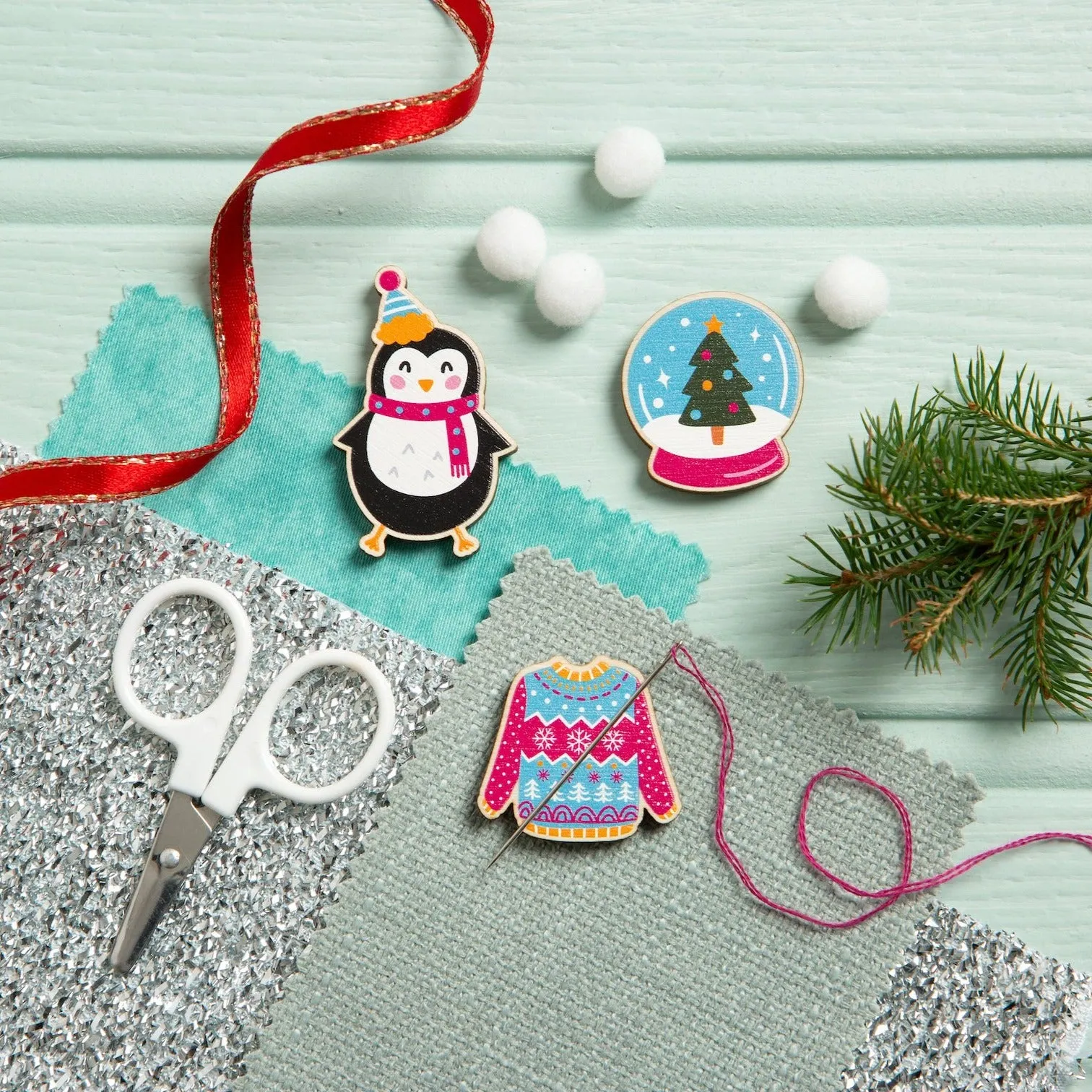 Christmas Jumper Magnetic Needle Minder