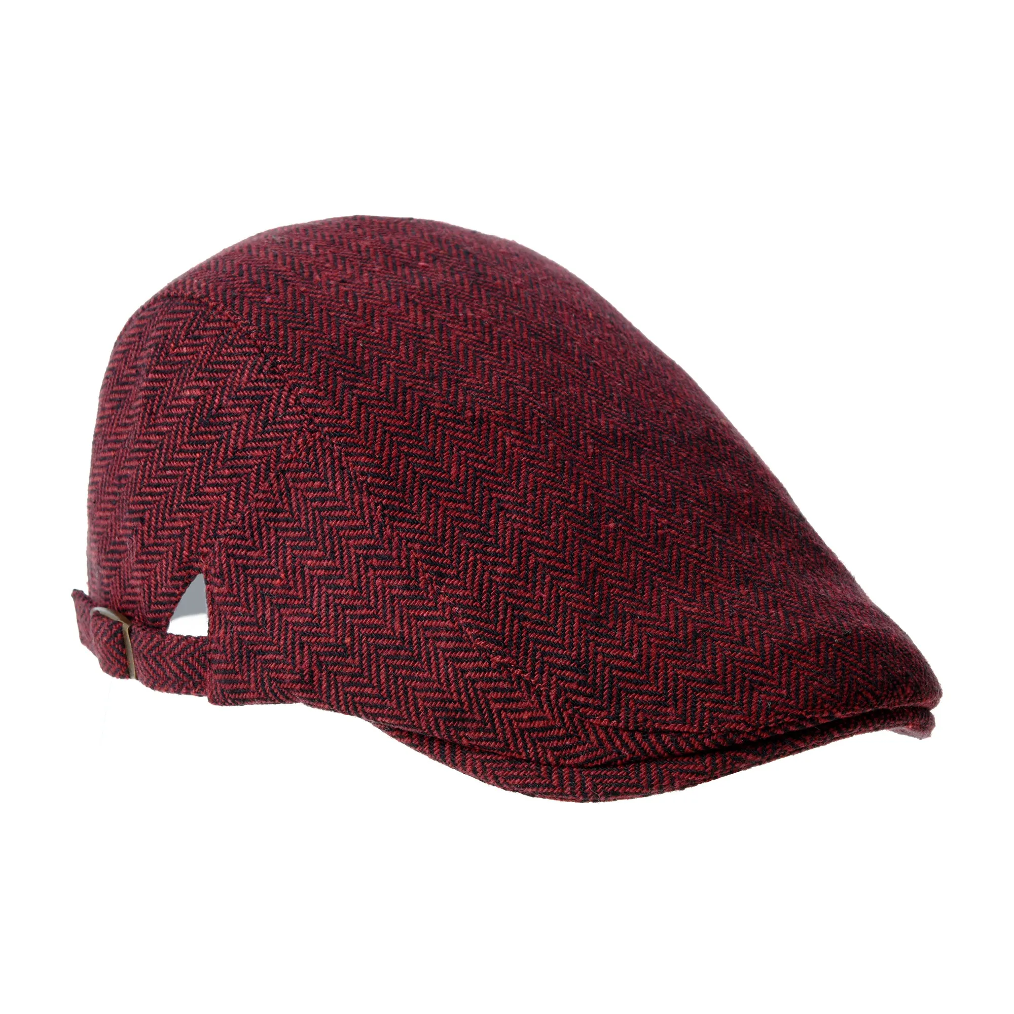 Cotton Flat Cap Herringbone Winter Warm Driving Hat YZ30102