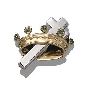 Cross & Crown  pin