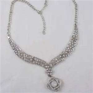 Crystal & Rhinestone Wedding Day Necklace