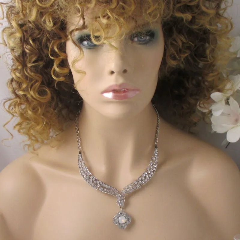 Crystal & Rhinestone Wedding Day Necklace