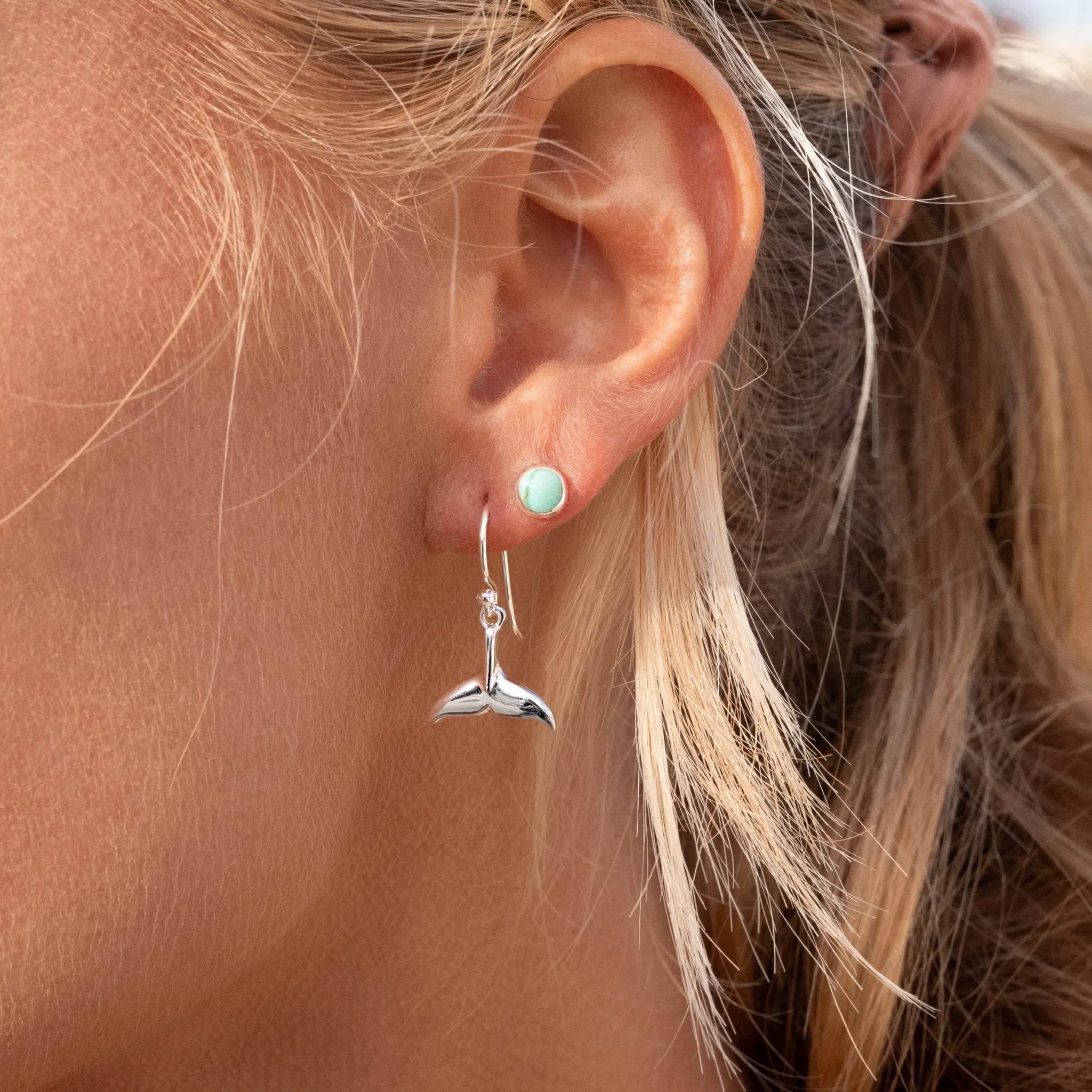 Dolphin tail earrings