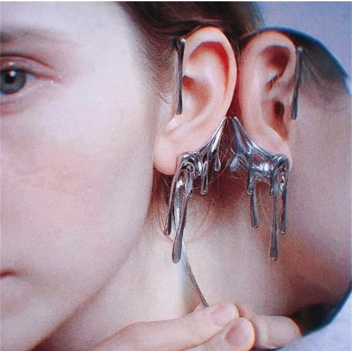 Dripping Metal Ear Cuff