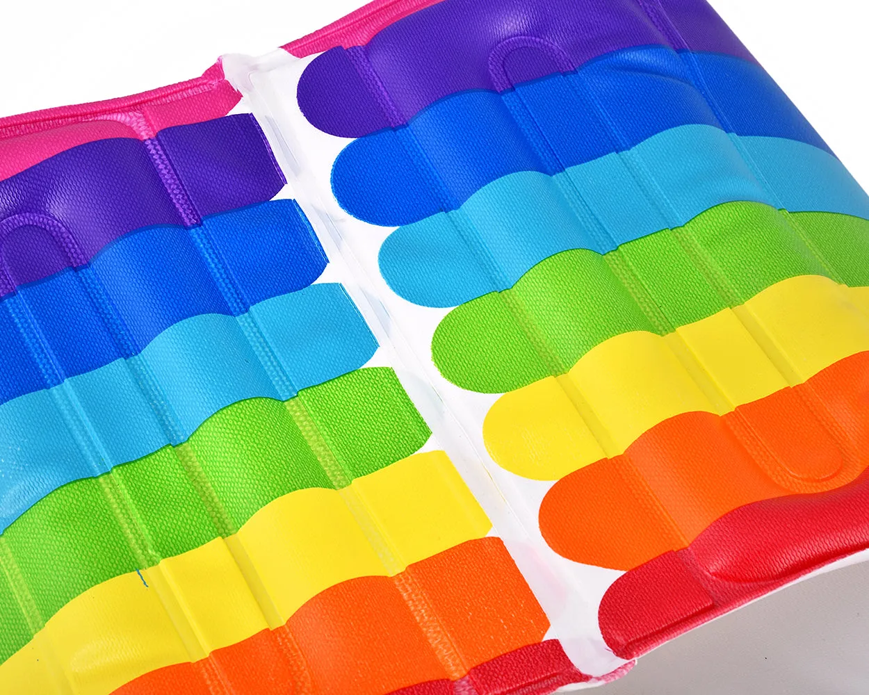 DS.DISTINCTIVE STYLE 1 Pair Rainbow Inflatable Armbands Child Swimming Float Arm Bands for Age 7 up