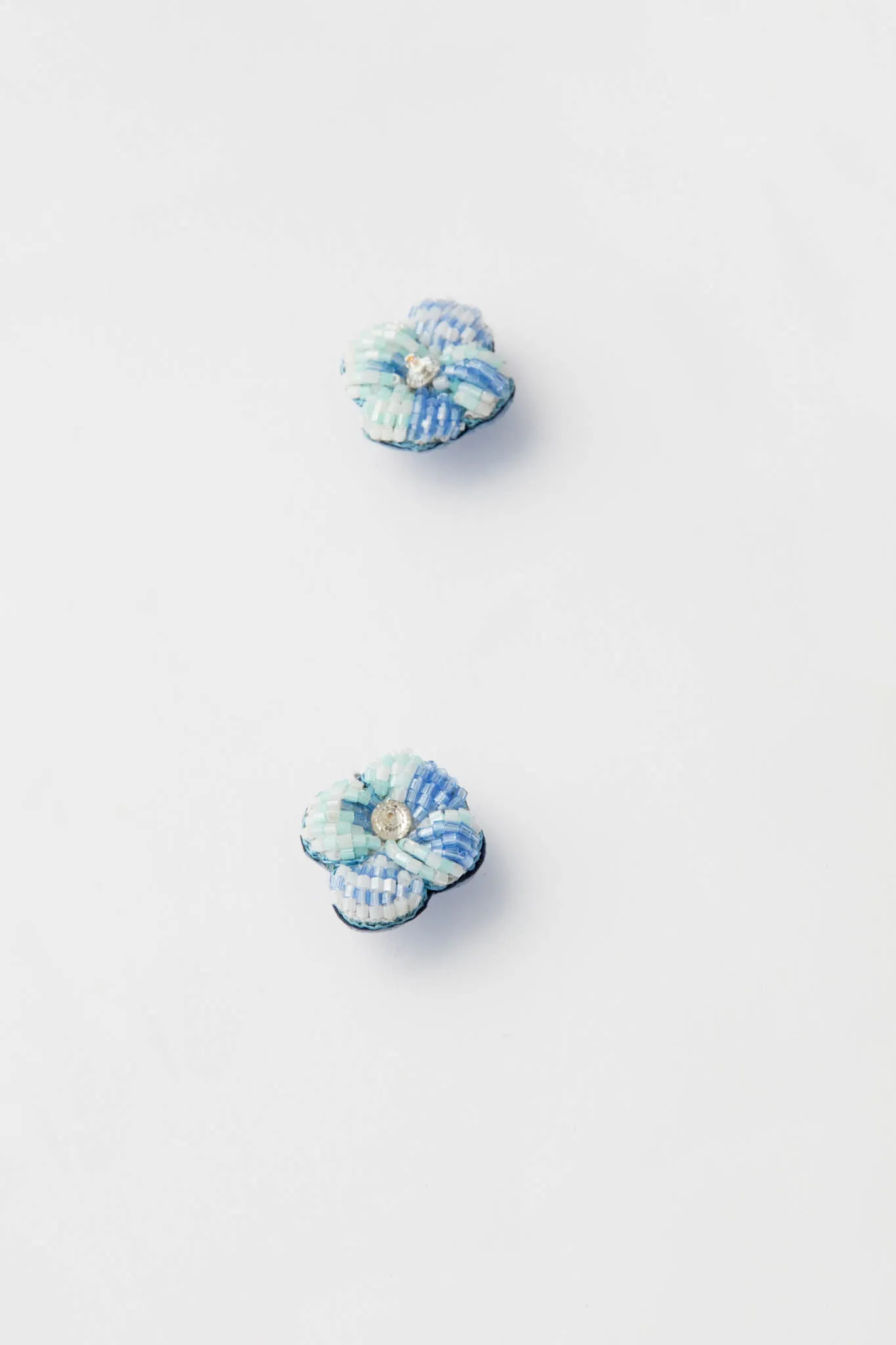 Exclusive Blue Alessandra Floral Studs