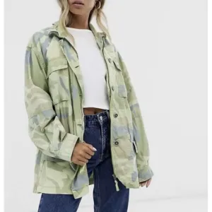 Free People NWT Lead The Way Camo Jacket - Size Medium