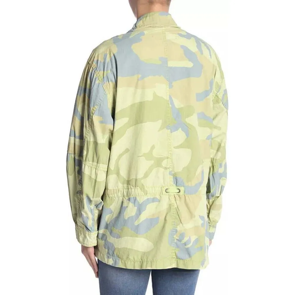 Free People NWT Lead The Way Camo Jacket - Size Medium