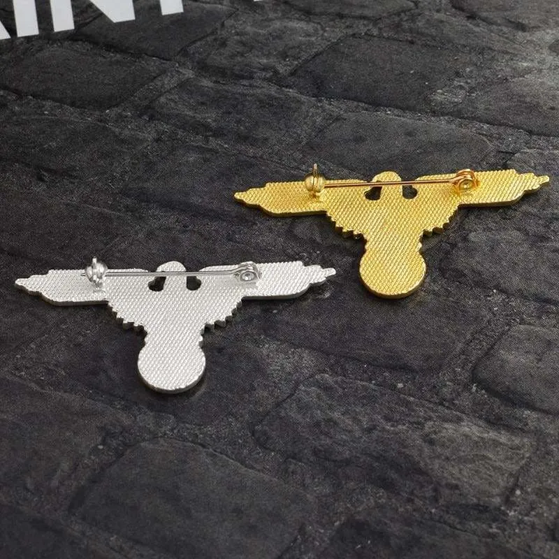 German Military WW2 Eagle Cross Brooches