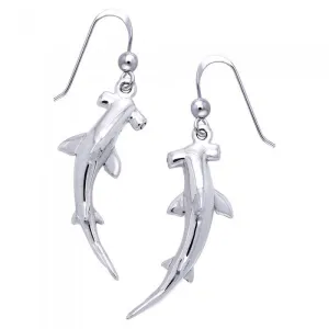 Hammerhead Shark Earrings - 925 Sterling Silver Earrings