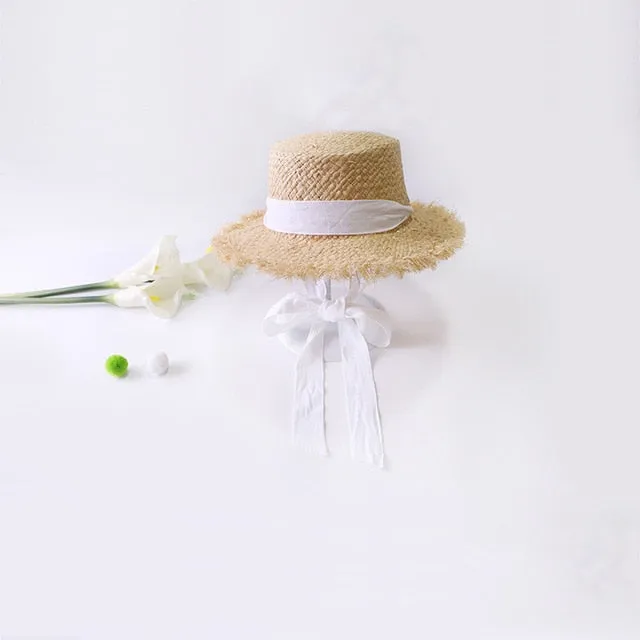 Handmade Weave Raffia Sun Hats For Women Summer Hat Beach Fold able Hat