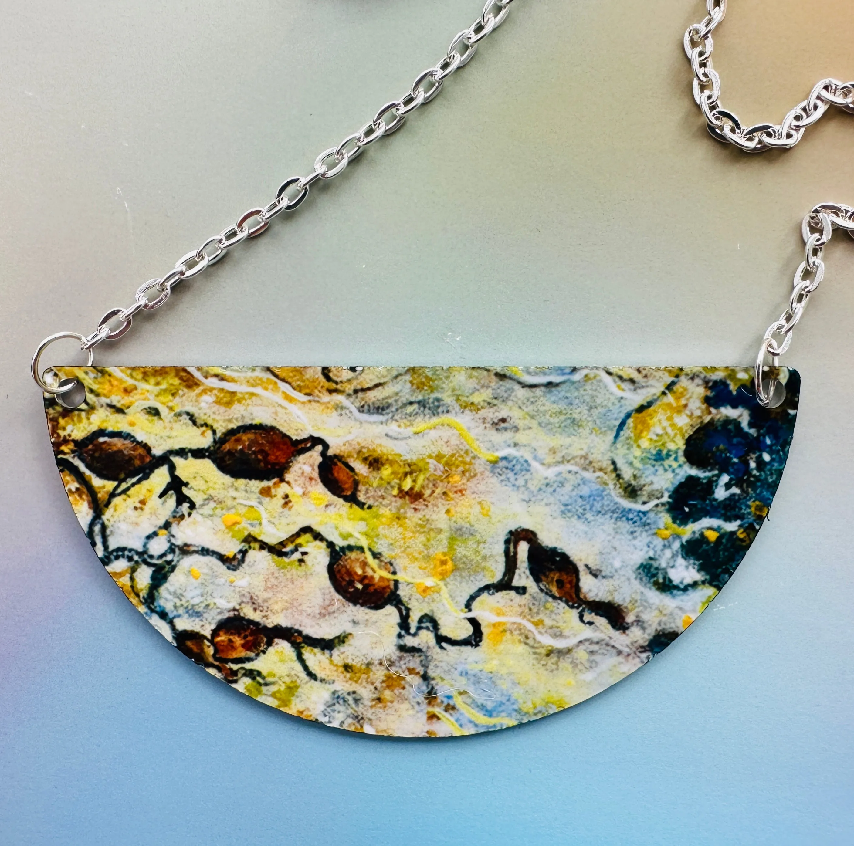 Jane Glue "Golden Rockpool" Large Necklet