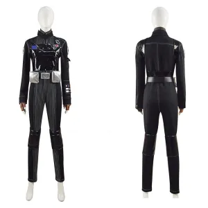 Jyn Erso Cosplay Costume Pilot Jumpsuit Romper Halloween Party Suit