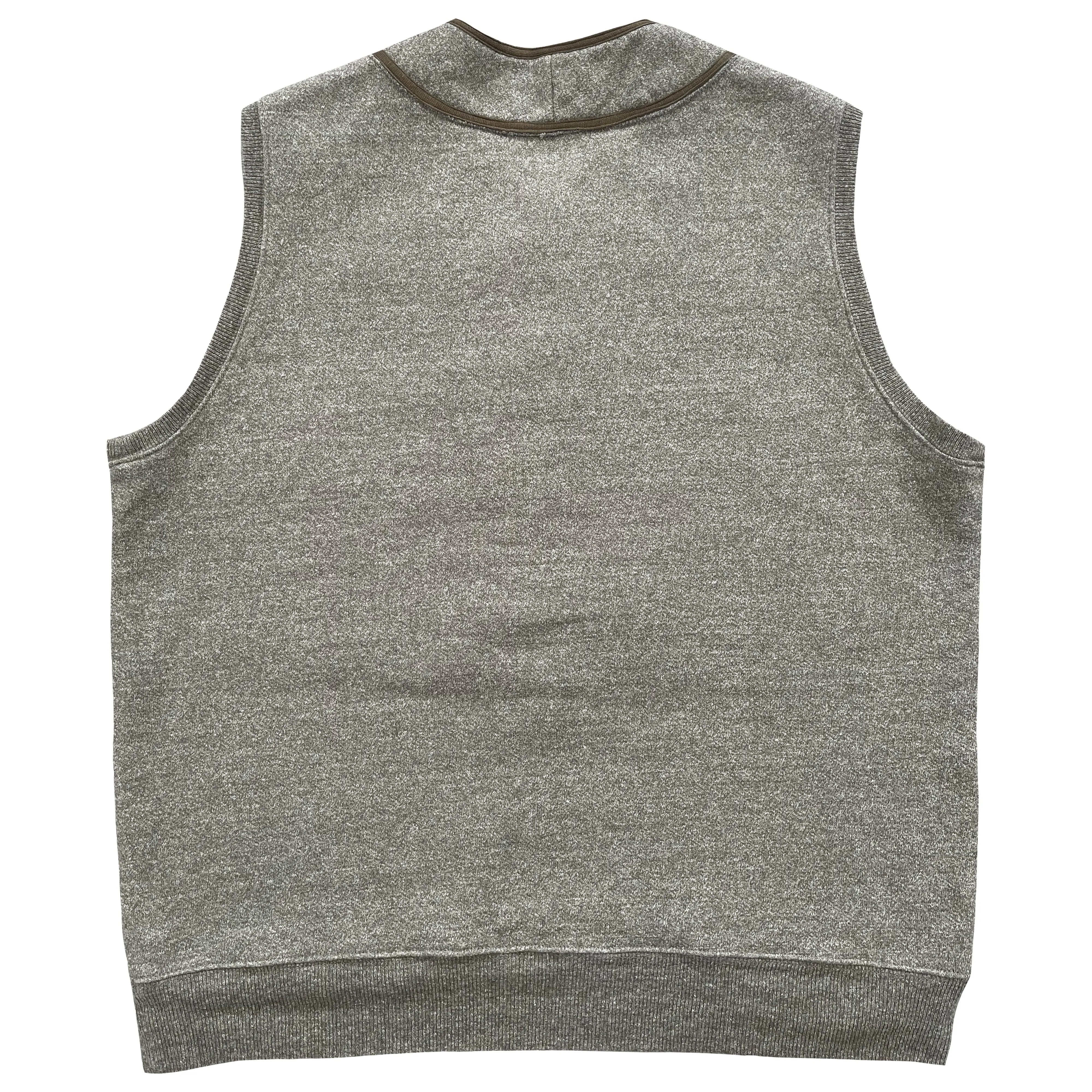 Kapital Great Women Baseball Henley Sweater Vest - XL