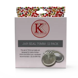 Kates Jar Seal 12 Pack 70mm