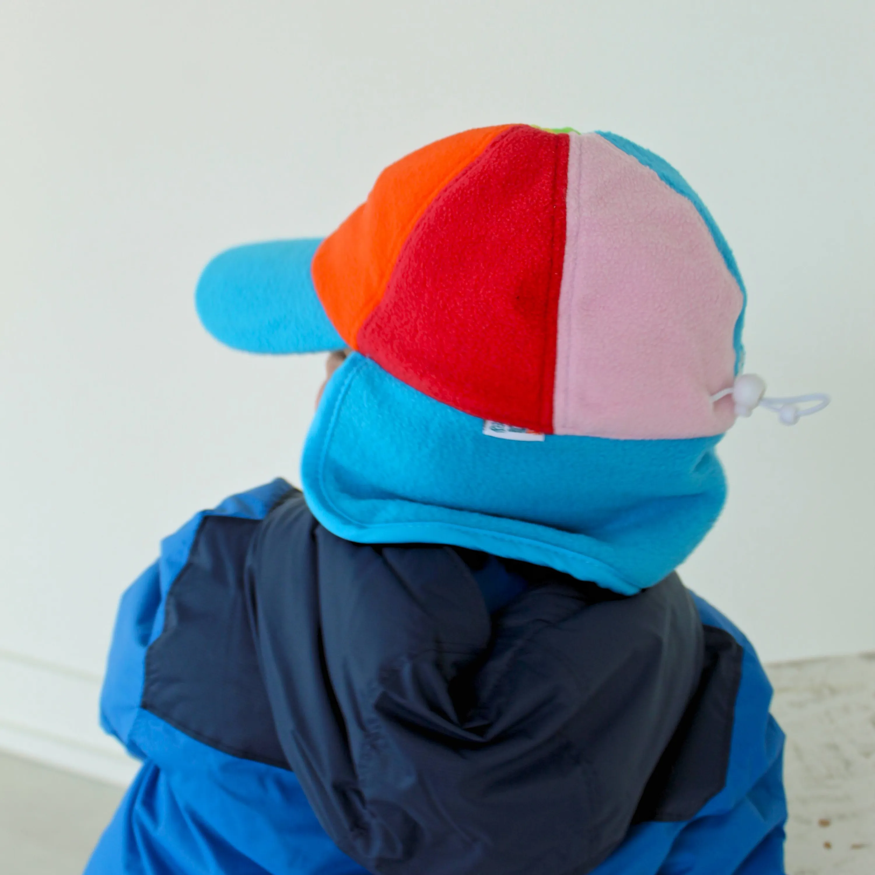 Kids Frosty Fleece Winter Flap Hat - Rainbow