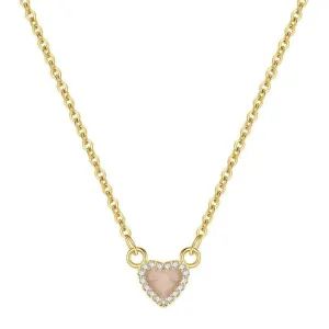 Kyerlyn Tiny CZ Heart Necklaces