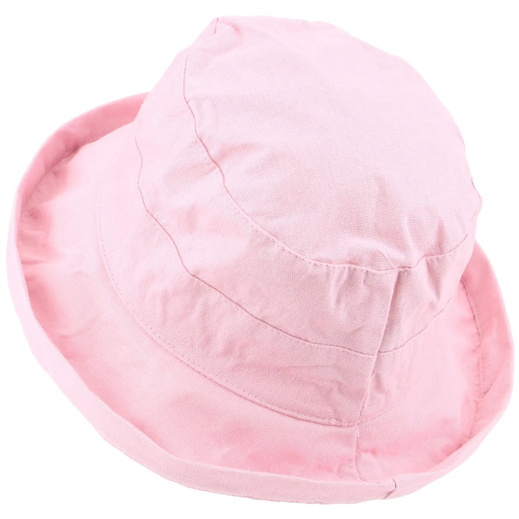 Ladies Linen Sun Hat - Pink