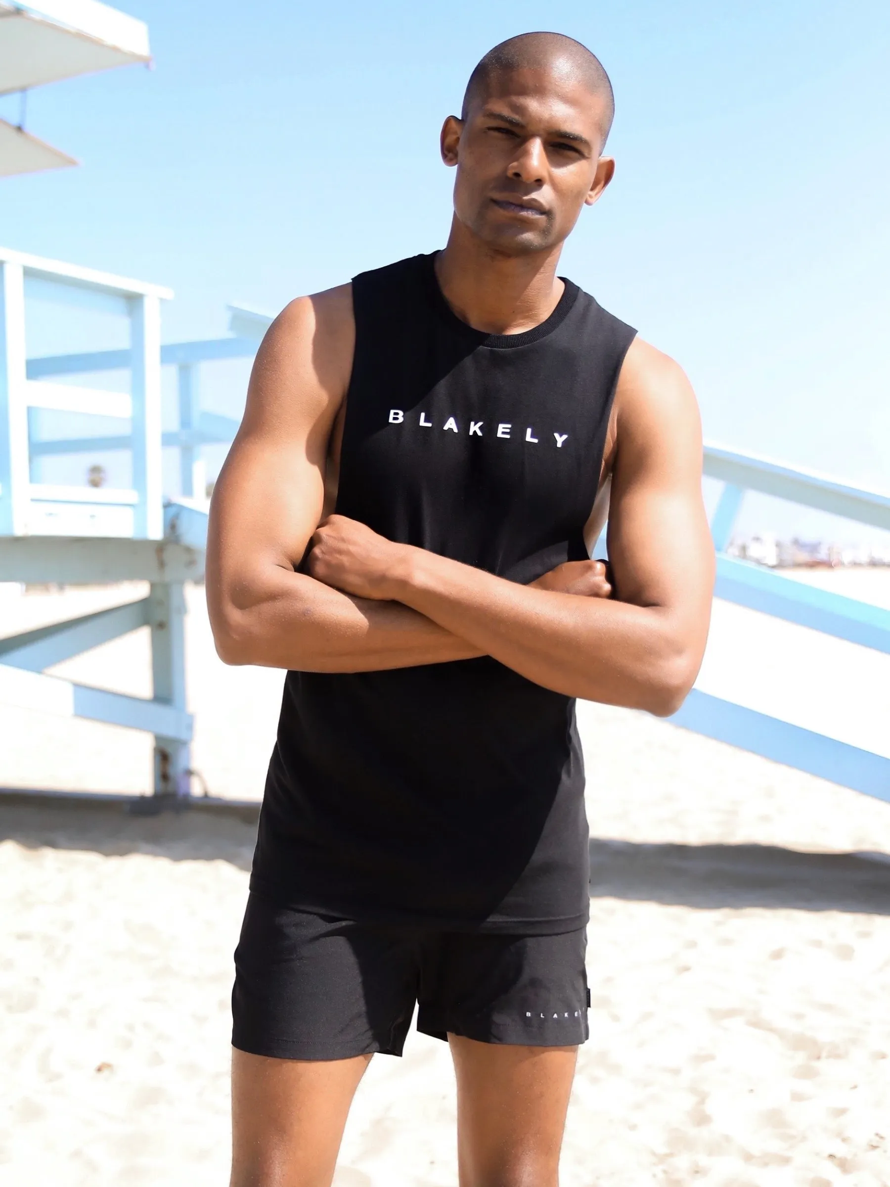 Lantana Sleeveless Tee - Black