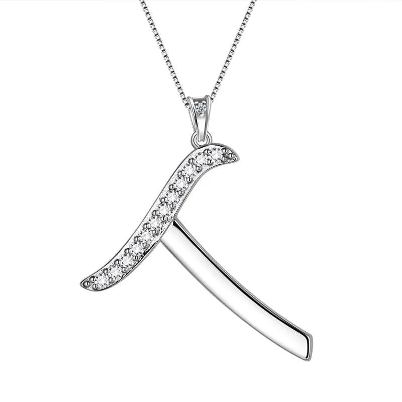 Letter Initial T Necklaces Pendant Women Girls Name Jewelry Gift 925 Sterling Silver