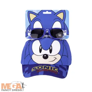 Licensed Kids Sonic the Hedgehog Sunglasses   Hat Set