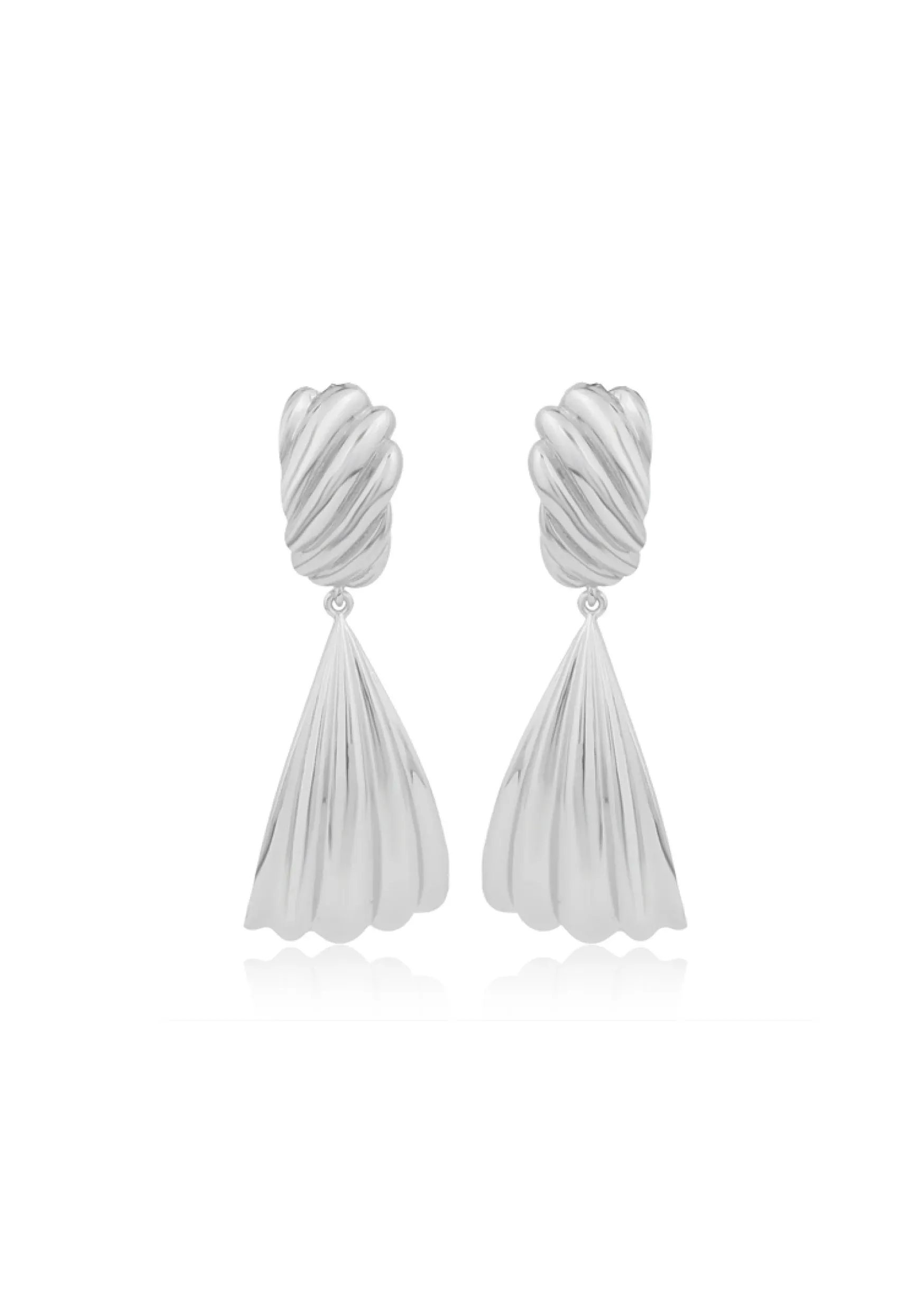 Lola Knight - Marina - Vintage Inspired Bridal Drop Earrings - Silver