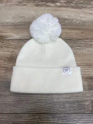 Lou Lou And Company Beanie With Pom Ivory Sz 0-6m