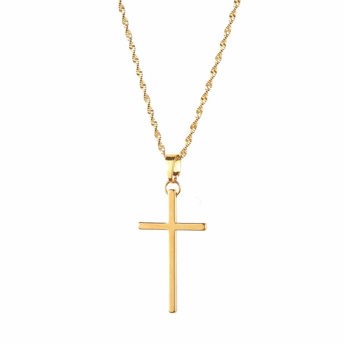 Minimalist Christian Cross Necklace