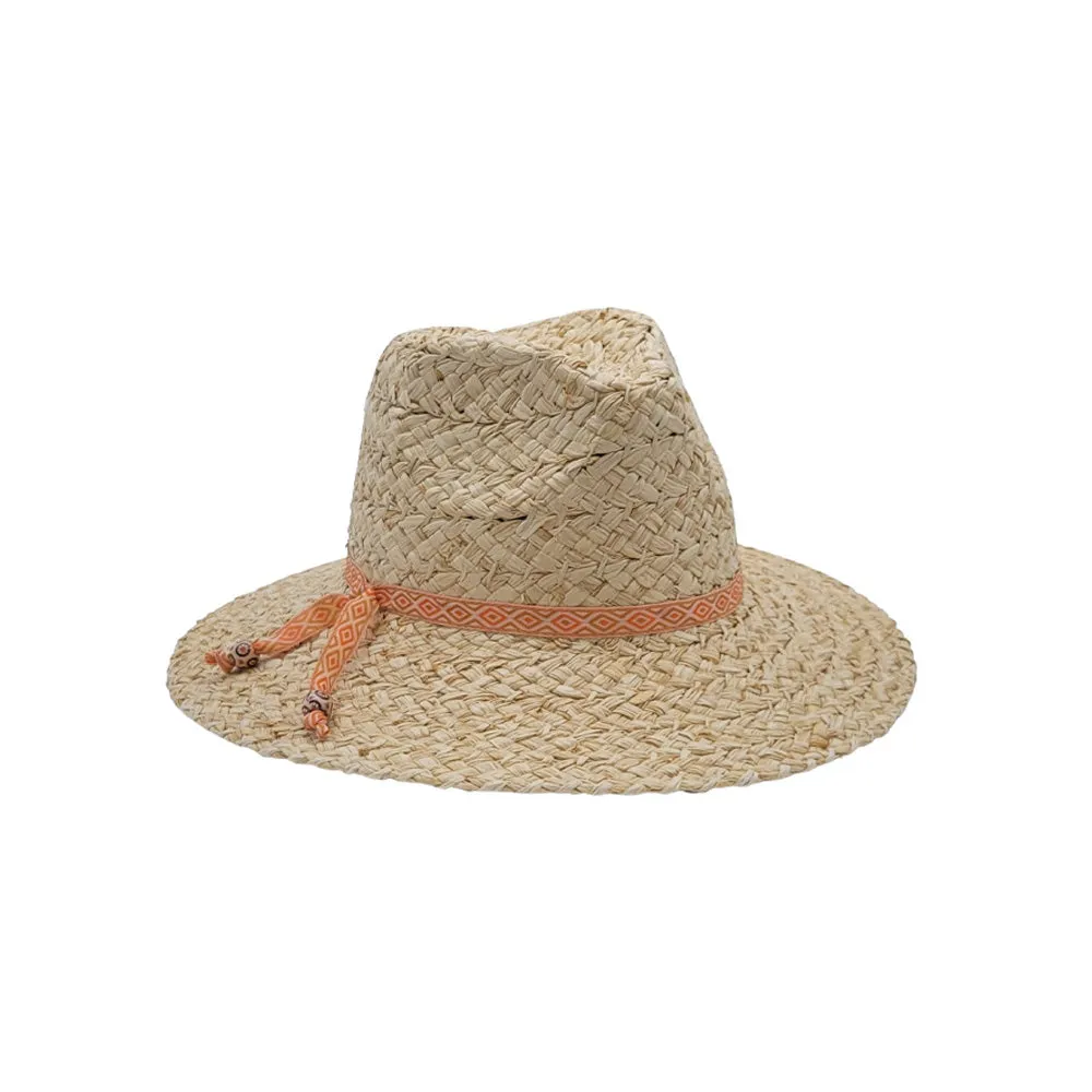 Nikki Beach Jagger Raffia Braided Fedora