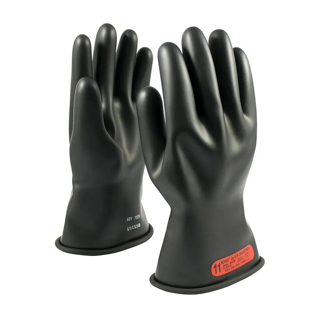 NOVAX 150-0-11/8.5 Class 0 Rubber Insulating Glove with Straight Cuff - 11"