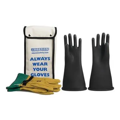 Oberon Rubber Electrical Insulating Gloves Kit - Class 02