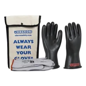 Oberon Rubber Electrical Insulating Gloves Kit - Class 0