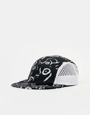 Obey Scribbles 5 Panel Cap - Black/Multi