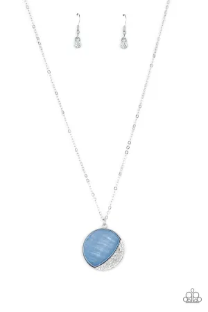 Oceanic Eclipse - Blue Necklace - Paparazzi Accessories