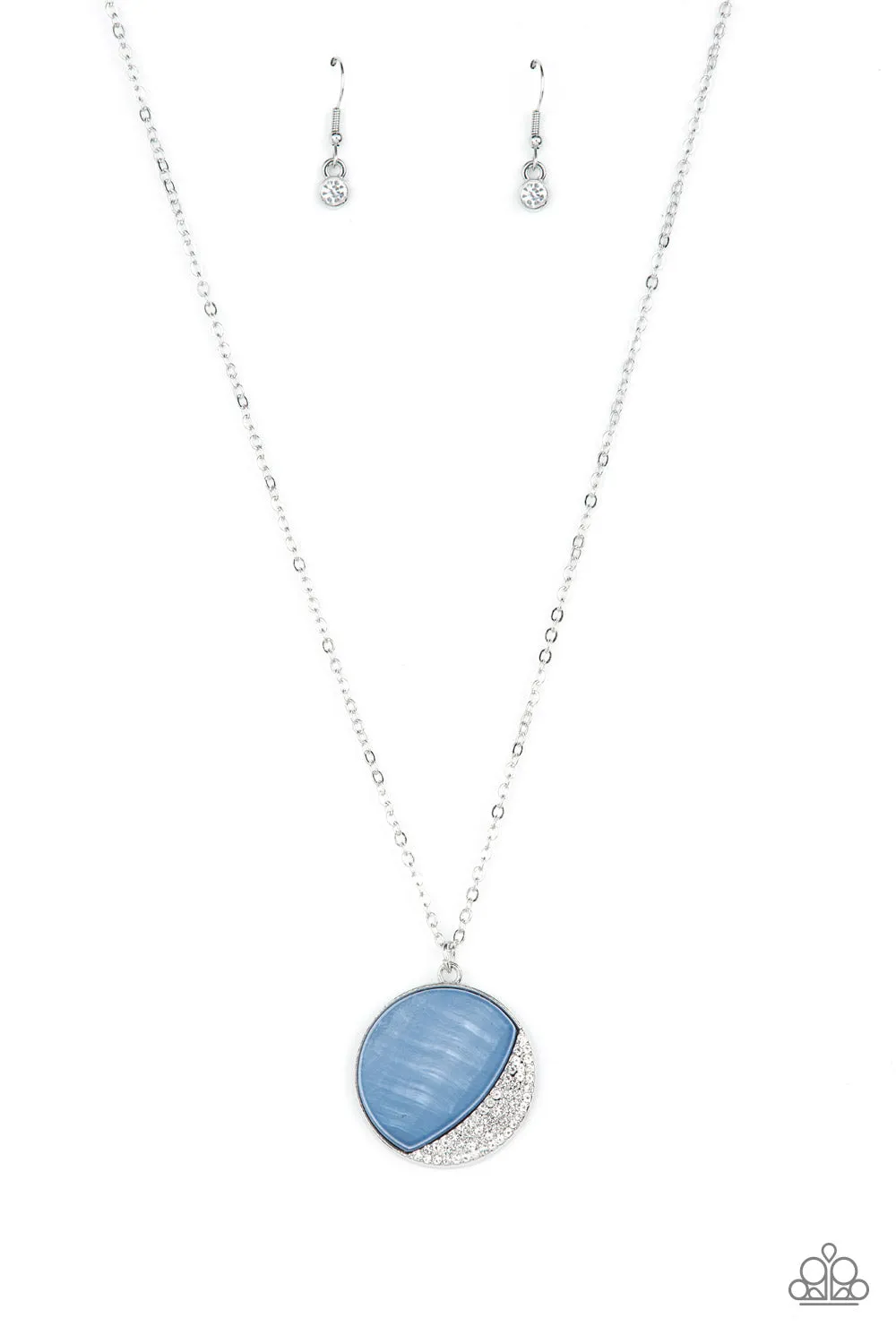 Oceanic Eclipse - Blue Necklace - Paparazzi Accessories