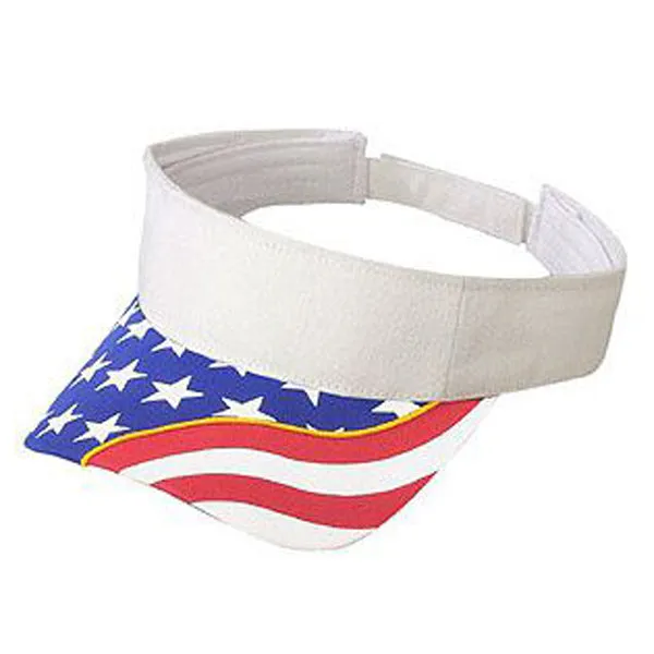 Otto Cap - American Flag Visor Hat