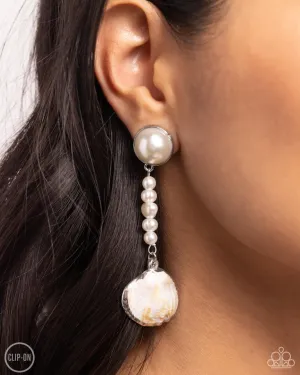 Paparazzi Earring ~ Oceanic Occasion - White