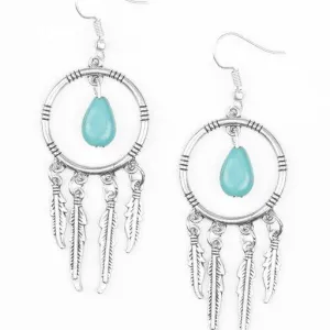 Paparazzi Earring ~ Southern Plains - Blue