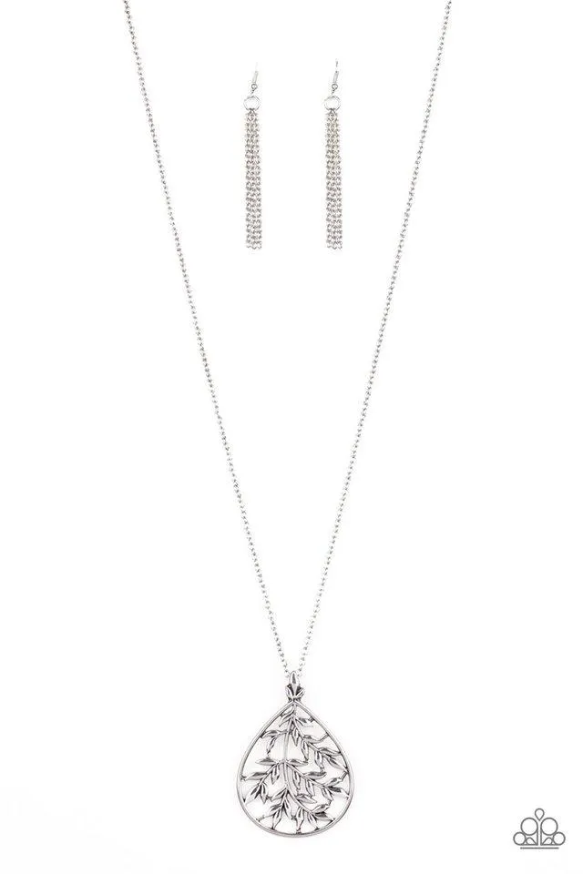 Paparazzi Necklace ~ BOUGH Down - Silver