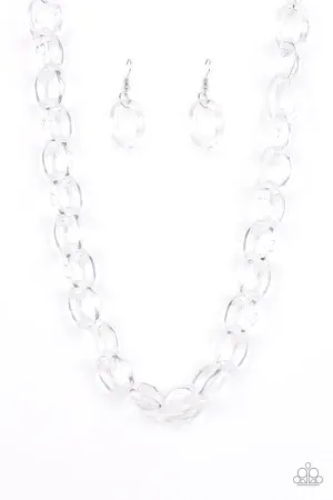 Paparazzi Necklace ~ Ice Queen - White