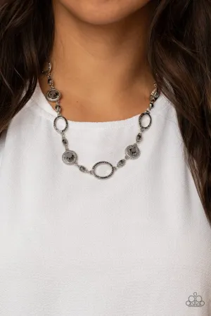 Paparazzi Necklace ~ Pushing Your LUXE - Silver