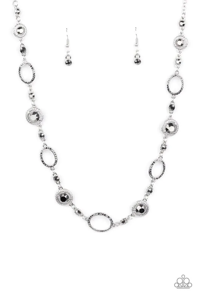 Paparazzi Necklace ~ Pushing Your LUXE - Silver