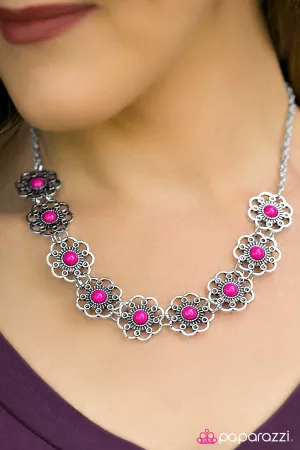 Paparazzi Necklace ~ The Garden Life - Pink