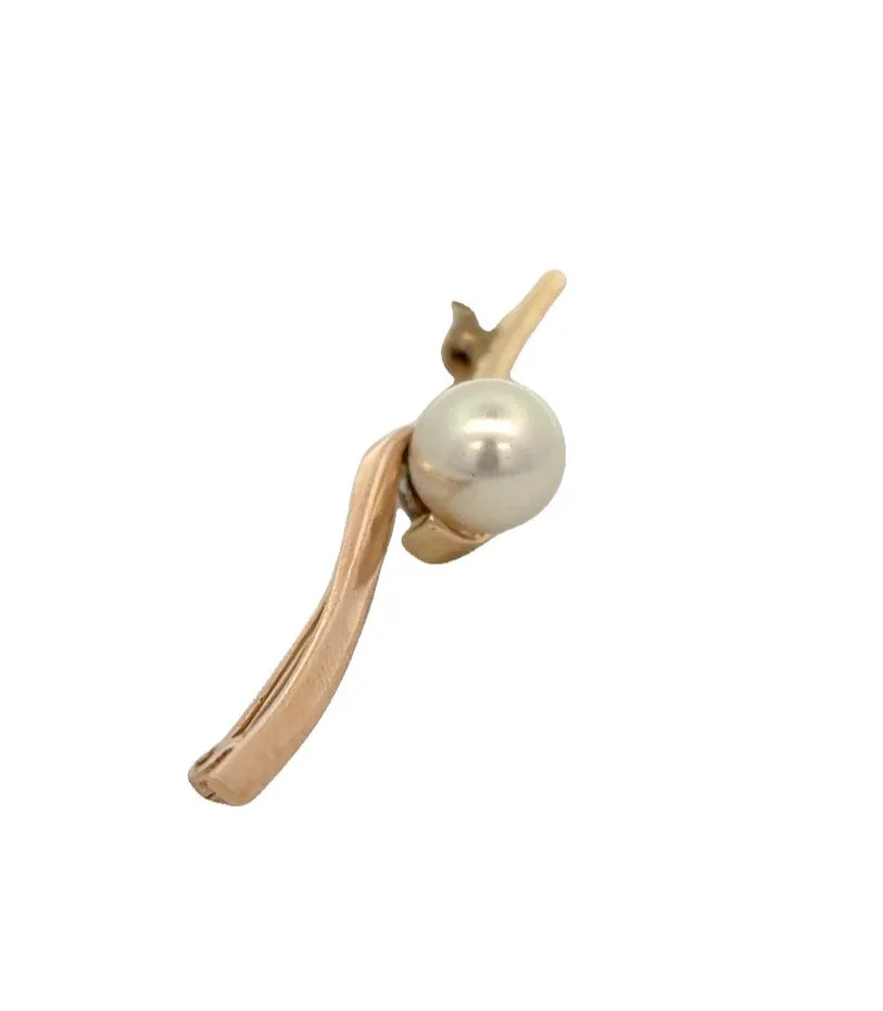 Pearl & 14ct Yellow Gold Brooch