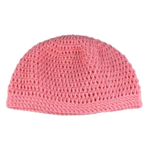 Pink Sparkle Crochet Beanie Hat Medium/Large - JMCH19ML